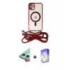 MARSİLYAN™- iPhone 11 Kılıf Eksen Özel Seri - Siyah Bilvis 5in1 3D Magic Cam Ekran Koruyucu + Raze Metal Kamera Lens - KI