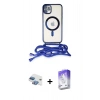 MARSİLYAN™- iPhone 11 Kılıf Eksen Özel Seri - Siyah Bilvis 5in1 3D Magic Cam Ekran Koruyucu + Pers Alüminyum Kamera Lens - GI