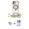 MARSİLYAN™- iPhone 11 Kılıf Eksen Özel Seri - Siyah Bilvis 5in1 3D Magic Cam Ekran Koruyucu + Pers Alüminyum Kamera Lens - GI