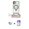 MARSİLYAN™- iPhone 11 Kılıf Eksen Özel Seri - Siyah Bilvis 5in1 3D Magic Cam Ekran Koruyucu + Pers Alüminyum Kamera Lens - GI