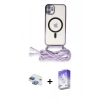 MARSİLYAN™- iPhone 11 Kılıf Eksen Özel Seri - Siyah Bilvis 5in1 3D Magic Cam Ekran Koruyucu + Pers Alüminyum Kamera Lens - GI