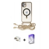 MARSİLYAN™- iPhone 11 Kılıf Eksen Özel Seri - Siyah Bilvis 5in1 3D Magic Cam Ekran Koruyucu + Pers Alüminyum Kamera Lens - GD