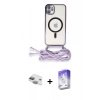 MARSİLYAN™- iPhone 11 Kılıf Eksen Özel Seri - Siyah Bilvis 5in1 3D Magic Cam Ekran Koruyucu + Pers Alüminyum Kamera Lens - YL