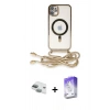 MARSİLYAN™- iPhone 11 Kılıf Eksen Özel Seri - Siyah Bilvis 5in1 3D Magic Cam Ekran Koruyucu + Pers Alüminyum Kamera Lens - YL