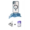 MARSİLYAN™- iPhone 11 Kılıf Eksen Özel Seri - Siyah Bilvis 5in1 3D Magic Cam Ekran Koruyucu + Raze Metal Kamera Lens - GS