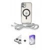 MARSİLYAN™- iPhone 11 Kılıf Eksen Özel Seri - Siyah Bilvis 5in1 3D Magic Cam Ekran Koruyucu + Raze Metal Kamera Lens - GS