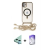MARSİLYAN™- iPhone 11 Kılıf Eksen Özel Seri - Siyah Bilvis 5in1 3D Magic Cam Ekran Koruyucu + Raze Metal Kamera Lens - MI