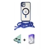 MARSİLYAN™- iPhone 11 Kılıf Eksen Özel Seri - Siyah Bilvis 5in1 3D Magic Cam Ekran Koruyucu + Raze Metal Kamera Lens - MI