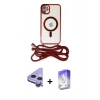 MARSİLYAN™- iPhone 11 Kılıf Eksen Özel Seri - Siyah Bilvis 5in1 3D Magic Cam Ekran Koruyucu + Raze Metal Kamera Lens - MR