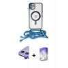MARSİLYAN™- iPhone 11 Kılıf Eksen Özel Seri - Siyah Bilvis 5in1 3D Magic Cam Ekran Koruyucu + Raze Metal Kamera Lens - MR