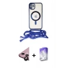 MARSİLYAN™- iPhone 11 Kılıf Eksen Özel Seri - Siyah Bilvis 5in1 3D Magic Cam Ekran Koruyucu + Raze Metal Kamera Lens - SH