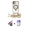 MARSİLYAN™- iPhone 11 Kılıf Eksen Özel Seri - Siyah Bilvis 5in1 3D Magic Cam Ekran Koruyucu + Raze Metal Kamera Lens - SH