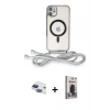 MARSİLYAN™- iPhone 11 Kılıf Eksen Özel Seri - Siyah Bilvis Hayalet Cam Ekran Koruyucu + Pers Alüminyum Kamera Lens - LT