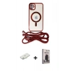 MARSİLYAN™- iPhone 11 Kılıf Eksen Özel Seri - Siyah Bilvis Hayalet Cam Ekran Koruyucu + Renkli Kamera Lens Koruma Cam - SI