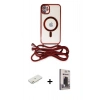 MARSİLYAN™- iPhone 11 Kılıf Eksen Özel Seri - Siyah Bilvis Hayalet Cam Ekran Koruyucu + Renkli Kamera Lens Koruma Cam - TU