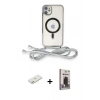 MARSİLYAN™- iPhone 11 Kılıf Eksen Özel Seri - Siyah Bilvis Hayalet Cam Ekran Koruyucu + Renkli Kamera Lens Koruma Cam - TU