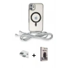 MARSİLYAN™- iPhone 11 Kılıf Eksen Özel Seri - Siyah Bilvis Hayalet Cam Ekran Koruyucu + Pers Alüminyum Kamera Lens - YL
