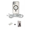 MARSİLYAN™- iPhone 11 Kılıf Eksen Özel Seri - Siyah Bilvis Hayalet Cam Ekran Koruyucu + Renkli Kamera Lens Koruma Cam - YL