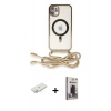 MARSİLYAN™- iPhone 11 Kılıf Eksen Özel Seri - Siyah Bilvis Hayalet Cam Ekran Koruyucu + Renkli Kamera Lens Koruma Cam - YL