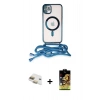 MARSİLYAN™- iPhone 11 Kılıf Eksen Özel Seri - Siyah Buffer Cam Ekran Koruyucu + Pers Alüminyum Kamera Lens - GD