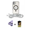 MARSİLYAN™- iPhone 11 Kılıf Eksen Özel Seri - Siyah Buffer Cam Ekran Koruyucu + Raze Metal Kamera Lens - MR