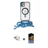 MARSİLYAN™- iPhone 11 Kılıf Eksen Özel Seri - Siyah Buffer Hayalet Cam Ekran Koruyucu + Pers Alüminyum Kamera Lens - GD