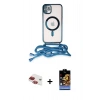 MARSİLYAN™- iPhone 11 Kılıf Eksen Özel Seri - Siyah Buffer Hayalet Cam Ekran Koruyucu + Pers Alüminyum Kamera Lens - KI