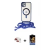 MARSİLYAN™- iPhone 11 Kılıf Eksen Özel Seri - Siyah Buffer Hayalet Cam Ekran Koruyucu + Pers Alüminyum Kamera Lens - KI