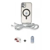 MARSİLYAN™- iPhone 11 Kılıf Eksen Özel Seri - Siyah Joko Magic 5D Cam + Pers Alüminyum Kamera Lens - KI