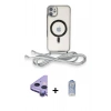 MARSİLYAN™- iPhone 11 Kılıf Eksen Özel Seri - Siyah Joko Magic 5D Cam + Raze Metal Kamera Lens - MR