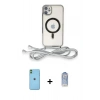 MARSİLYAN™- iPhone 11 Kılıf Eksen Özel Seri - Siyah Joko Magic 5D Cam + Neon Fosforlu Kamera Lens - YL