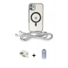 MARSİLYAN™- iPhone 11 Kılıf Eksen Özel Seri - Siyah Joko Magic 5D Cam + Pers Alüminyum Kamera Lens - GD