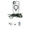 MARSİLYAN™- iPhone 11 Kılıf Eksen Özel Seri - Siyah Joko Magic 5D Cam + Pers Alüminyum Kamera Lens - GD