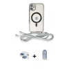 MARSİLYAN™- iPhone 11 Kılıf Eksen Özel Seri - Siyah Joko Magic 5D Cam + Pers Alüminyum Kamera Lens - GI