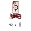 MARSİLYAN™- iPhone 11 Kılıf Eksen Özel Seri - Siyah Joko Magic 5D Cam + Pers Alüminyum Kamera Lens - GI