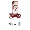 MARSİLYAN™- iPhone 11 Kılıf Eksen Özel Seri - Siyah Joko Magic 5D Cam + Pers Alüminyum Kamera Lens - LT