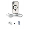 MARSİLYAN™- iPhone 11 Kılıf Eksen Özel Seri - Siyah Joko Magic 5D Cam + Pers Alüminyum Kamera Lens - YL