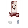 MARSİLYAN™- iPhone 11 Kılıf Eksen Özel Seri - Siyah Joko Magic 5D Cam + Pers Alüminyum Kamera Lens - YL