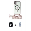 MARSİLYAN™- iPhone 11 Kılıf Eksen Özel Seri - Siyah Joko Magic 5D Cam + PVD Metal Kamera Lens - SH