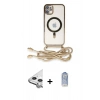 MARSİLYAN™- iPhone 11 Kılıf Eksen Özel Seri - Siyah Joko Magic 5D Cam + Raze Metal Kamera Lens - GS
