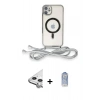 MARSİLYAN™- iPhone 11 Kılıf Eksen Özel Seri - Siyah Joko Magic 5D Cam + Raze Metal Kamera Lens - GS