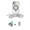 MARSİLYAN™- iPhone 11 Kılıf Eksen Özel Seri - Siyah Joko Magic 5D Cam + Raze Metal Kamera Lens - KI