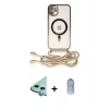 MARSİLYAN™- iPhone 11 Kılıf Eksen Özel Seri - Siyah Joko Magic 5D Cam + Raze Metal Kamera Lens - MI