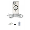 MARSİLYAN™- iPhone 11 Kılıf Eksen Özel Seri - Siyah Joko Magic 5D Cam + Sarı Renkli Kamera Lens Koruma Cam
