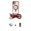 MARSİLYAN™- iPhone 11 Kılıf Eksen Özel Seri - Siyah Joko Magic 5D Hayalet Cam + Pers Alüminyum Kamera Lens - GI