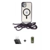 MARSİLYAN™- iPhone 11 Kılıf Eksen Özel Seri - Siyah Joko Magic 5D Hayalet Cam + Kamera Lens Koruma Cam - SF
