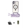 MARSİLYAN™- iPhone 11 Kılıf Eksen Özel Seri - Siyah Joko Magic 5D Hayalet Cam + Kamera Lens Koruma Cam - SF