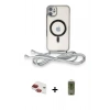 MARSİLYAN™- iPhone 11 Kılıf Eksen Özel Seri - Siyah Joko Magic 5D Hayalet Cam + Pers Alüminyum Kamera Lens - KI
