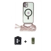 MARSİLYAN™- iPhone 11 Kılıf Eksen Özel Seri - Siyah Joko Magic 5D Hayalet Cam + PVD Metal Kamera Lens - MI