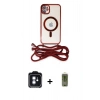 MARSİLYAN™- iPhone 11 Kılıf Eksen Özel Seri - Siyah Joko Magic 5D Hayalet Cam + PVD Metal Kamera Lens - MI